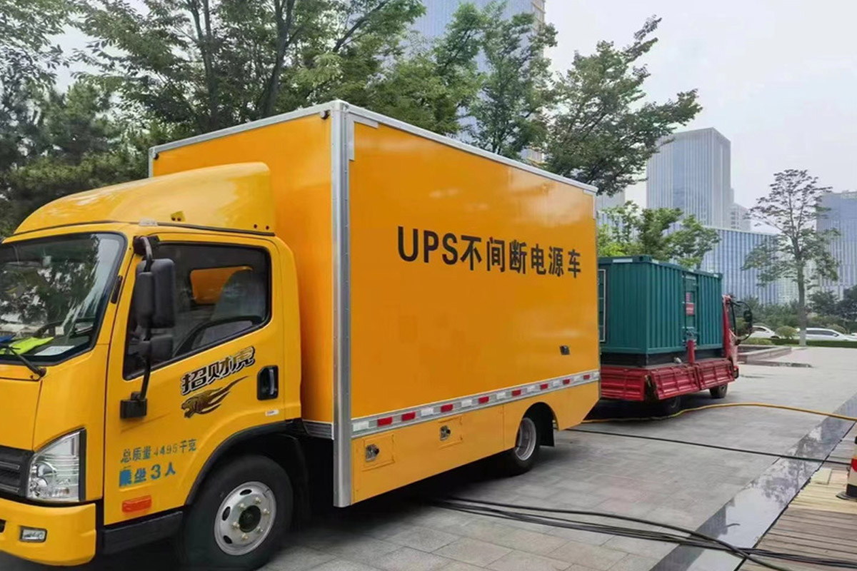 天长发电机租赁施工现场